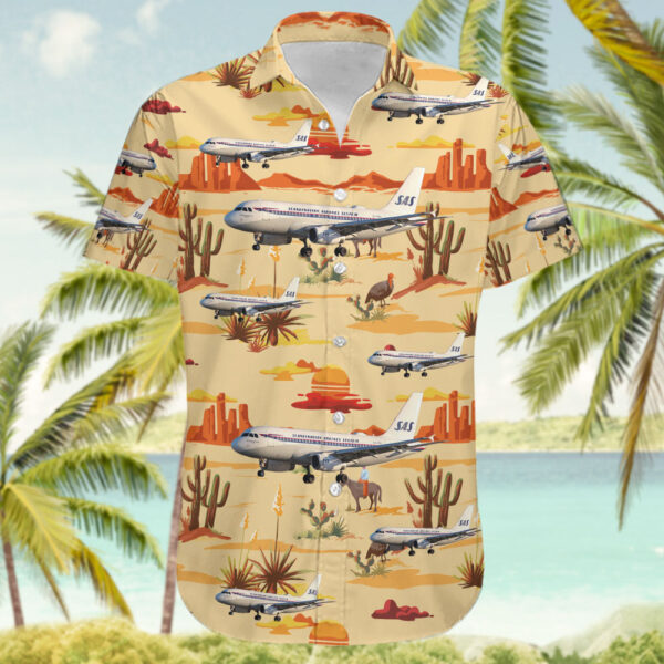 Airbus A319-132 Scandinavian Airlines (SAS) Hawaiian Shirt Airbus A319-132 Scandinavian Airlines (SAS) Hawaiian Shirt