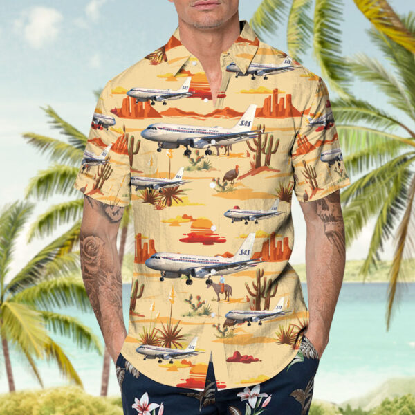 Airbus A319-132 Scandinavian Airlines (SAS) Hawaiian Shirt Airbus A319-132 Scandinavian Airlines (SAS) Hawaiian Shirt