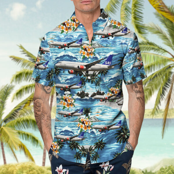 Airbus A320-232 Scandinavian Airlines (SAS) Hawaiian Shirt
