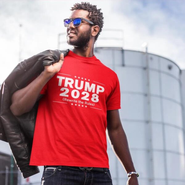 Trump 2028 T-Shirt Rewrite The Rules Political Tee Republican Gift USA Election