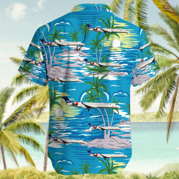 Bombardier CRJ-900LR Scandinavian Airlines (CityJet) Hawaiian Shirt Bombardier CRJ-900LR Scandinavian Airlines (CityJet) Hawaiian Shirt