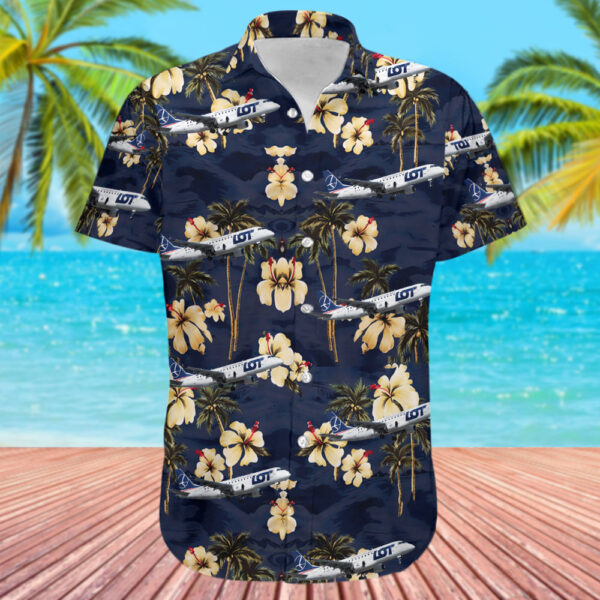 Embraer ERJ-170-200STD LOT Polish Airlines Hawaiian Shirt