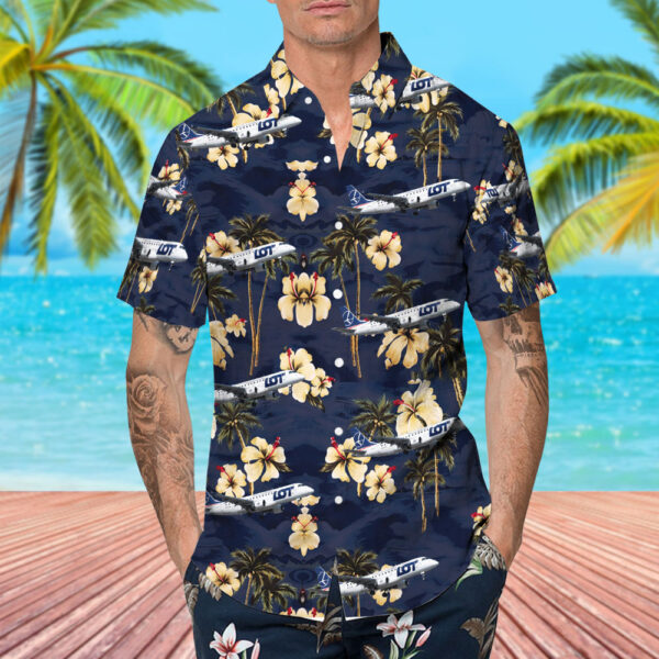 Embraer ERJ-170-200STD LOT Polish Airlines Hawaiian Shirt