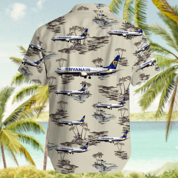 Boeing 737-8-200 MAX Ryanair Hawaiian Shirt Boeing 737-8-200 MAX Ryanair Hawaiian Shirt