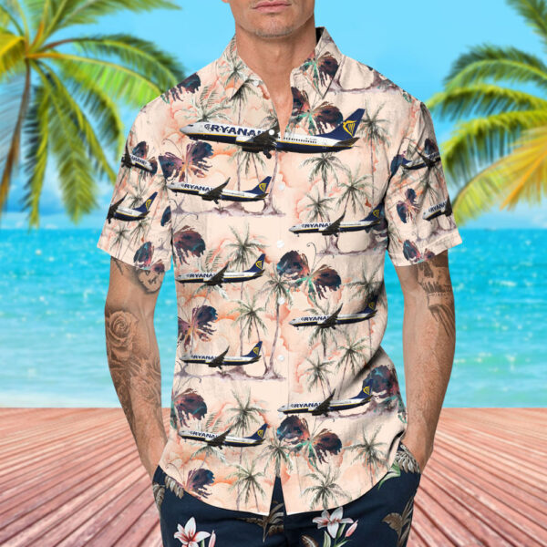 Boeing 737-8AS Ryanair Hawaiian Shirt Boeing 737-8AS Ryanair Hawaiian Shirt