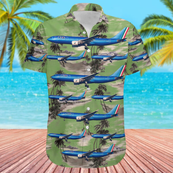 Airbus A330-202 ITA Airways Hawaiian Shirt Airbus A330-202 ITA Airways Hawaiian Shirt