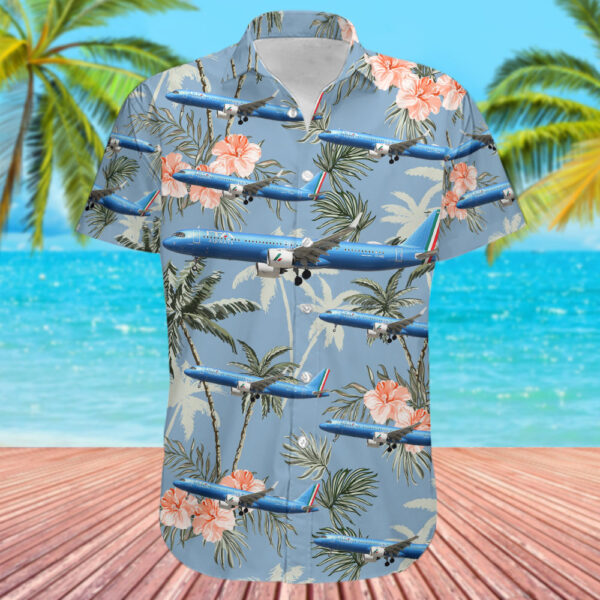 Airbus A321-271NX ITA Airways Hawaiian Shirt Airbus A321-271NX ITA Airways Hawaiian Shirt