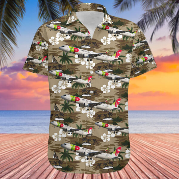 Airbus A321-251NX TAP Air Portugal Hawaiian Shirt Airbus A321-251NX TAP Air Portugal Hawaiian Shirt