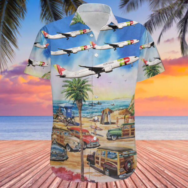 Airbus A330-941 TAP Air Portugal Hawaiian Shirt Airbus A330-941 TAP Air Portugal Hawaiian Shirt