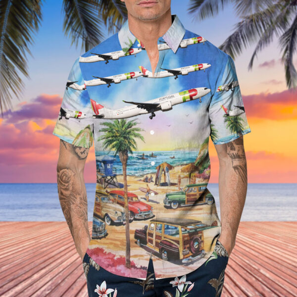 Airbus A330-941 TAP Air Portugal Hawaiian Shirt Airbus A330-941 TAP Air Portugal Hawaiian Shirt