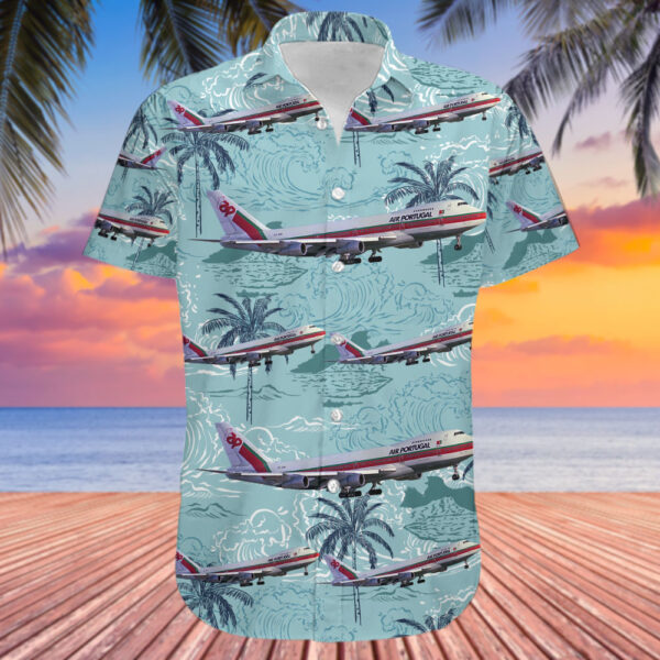 Boeing 747-282B TAP Air Portugal Hawaiian Shirt Boeing 747-282B TAP Air Portugal Hawaiian Shirt