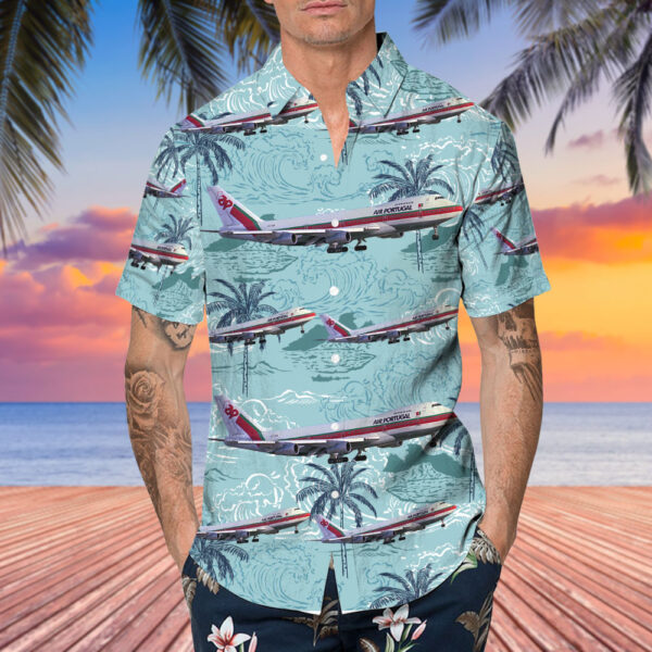 Boeing 747-282B TAP Air Portugal Hawaiian Shirt Boeing 747-282B TAP Air Portugal Hawaiian Shirt