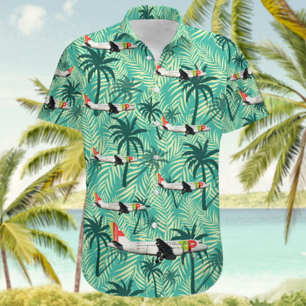 Airbus A319-111 TAP Air Portugal Hawaiian Shirt Airbus A319-111 TAP Air Portugal Hawaiian Shirt