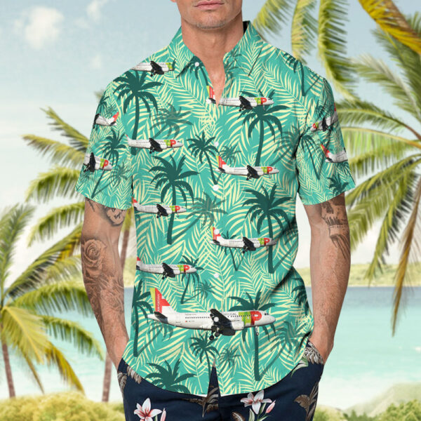Airbus A319-111 TAP Air Portugal Hawaiian Shirt Airbus A319-111 TAP Air Portugal Hawaiian Shirt