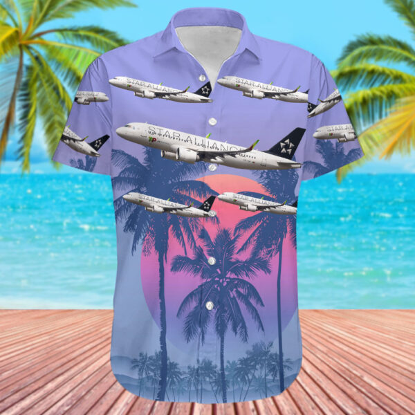 Airbus A320-251N TAP Air Portugal Hawaiian Shirt Airbus A320-251N TAP Air Portugal Hawaiian Shirt