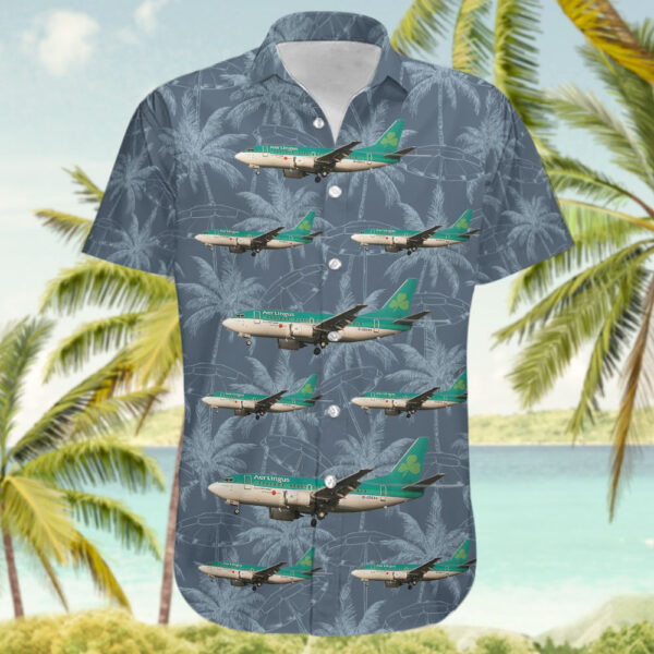 Boeing 737-548 Aer Lingus Hawaiian Shirt Boeing 737-548 Aer Lingus Hawaiian Shirt