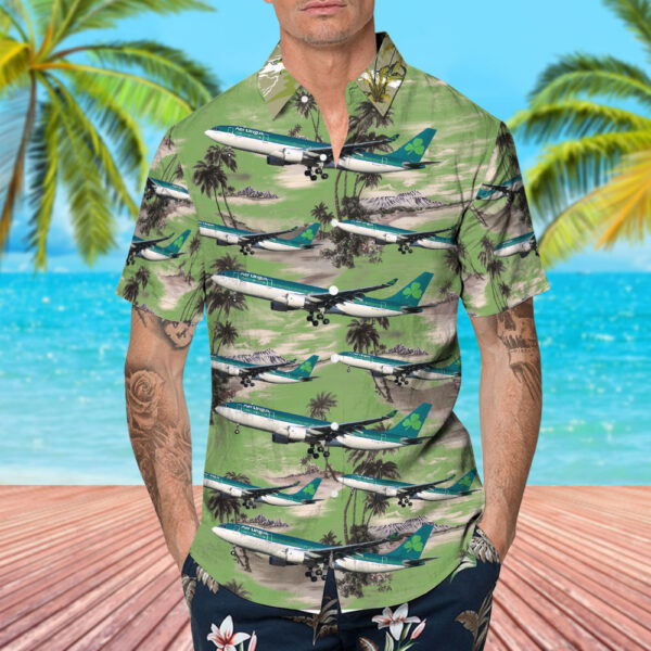 Airbus A330-202 Aer Lingus Hawaiian Shirt Airbus A330-202 Aer Lingus Hawaiian Shirt