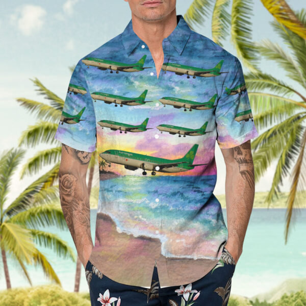 Boeing 737-448 Aer Lingus Hawaiian Shirt Boeing 737-448 Aer Lingus Hawaiian Shirt