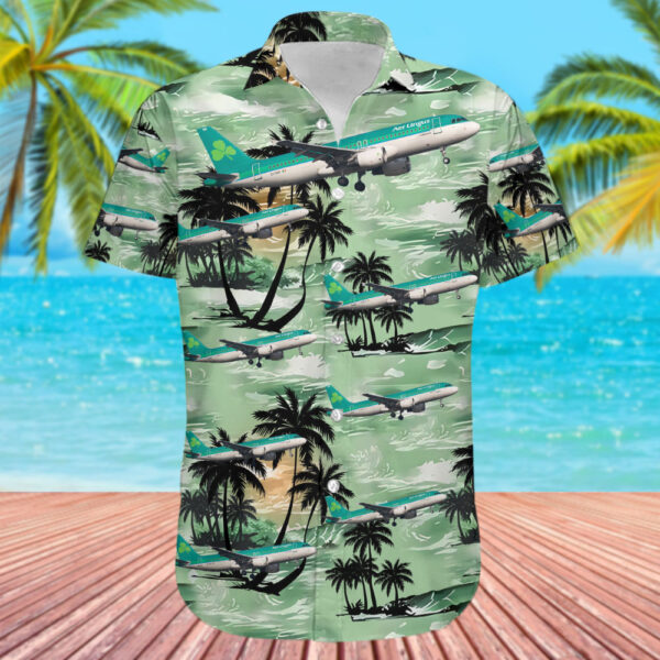 Airbus A320-214 Aer Lingus Hawaiian Shirt Airbus A320-214 Aer Lingus Hawaiian Shirt