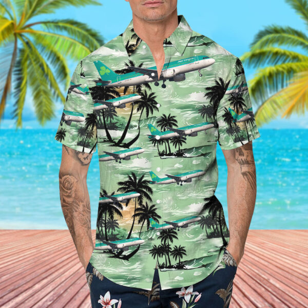 Airbus A320-214 Aer Lingus Hawaiian Shirt Airbus A320-214 Aer Lingus Hawaiian Shirt