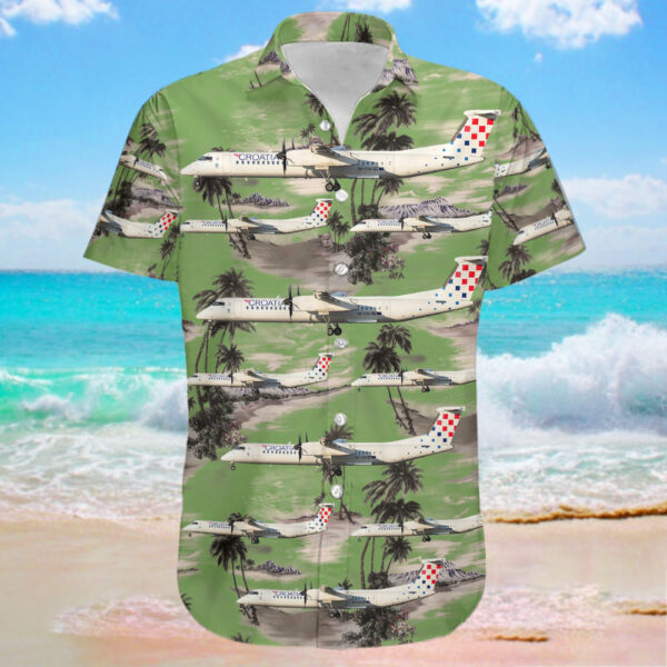 Bombardier Dash 8-Q402 Croatia Airlines Hawaiian Shirt