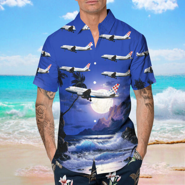 Airbus A319-112 Croatia Airlines Hawaiian Shirt