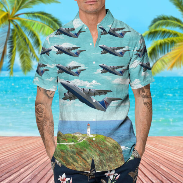 British Aerospace BAe 146-200 Croatia Airlines Hawaiian Shirt