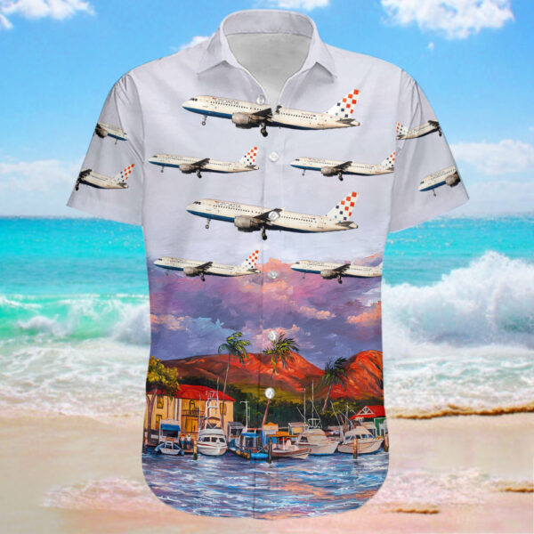 Airbus A320-214 Croatia Airlines Hawaiian Shirt