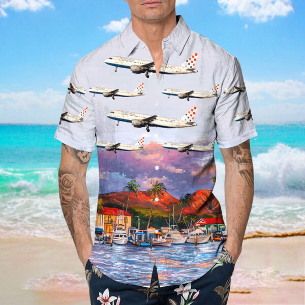 Airbus A320-214 Croatia Airlines Hawaiian Shirt