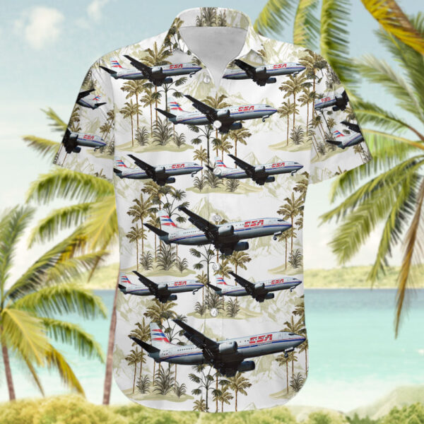 Boeing 737-49R CSA Czech Airlines Hawaiian Shirt Boeing 737-49R CSA Czech Airlines Hawaiian Shirt