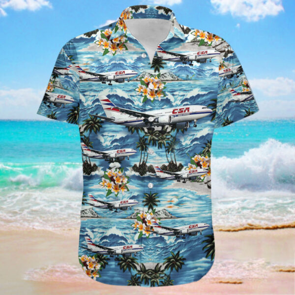 Airbus A310-304 CSA Czech Airlines Hawaiian Shirt Airbus A310-304 CSA Czech Airlines Hawaiian Shirt