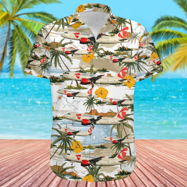 Airbus A319-112 CSA Czech Airlines Hawaiian Shirt Airbus A319-112 CSA Czech Airlines Hawaiian Shirt