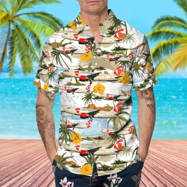 Airbus A319-112 CSA Czech Airlines Hawaiian Shirt Airbus A319-112 CSA Czech Airlines Hawaiian Shirt