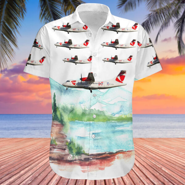 ATR 42-500 CSA Czech Airlines Hawaiian Shirt ATR 42-500 CSA Czech Airlines Hawaiian Shirt