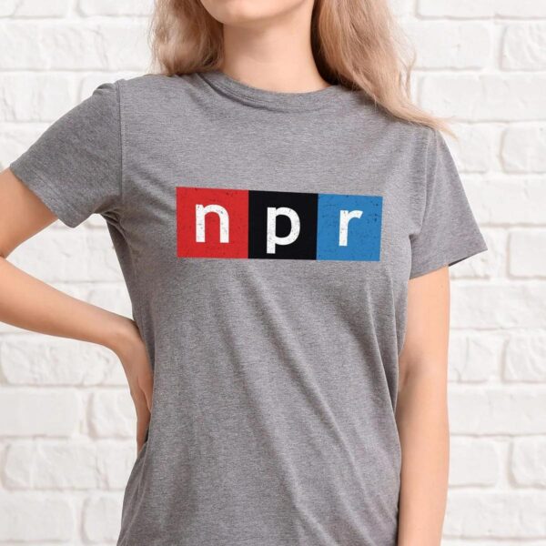 NPR T-Shirt Vintage Classic Logo Unisex Tee Journalism News Support