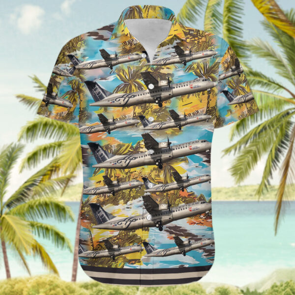 ATR 72-212A(500) CSA Czech Airlines Hawaiian Shirt ATR 72-212A(500) CSA Czech Airlines Hawaiian Shirt