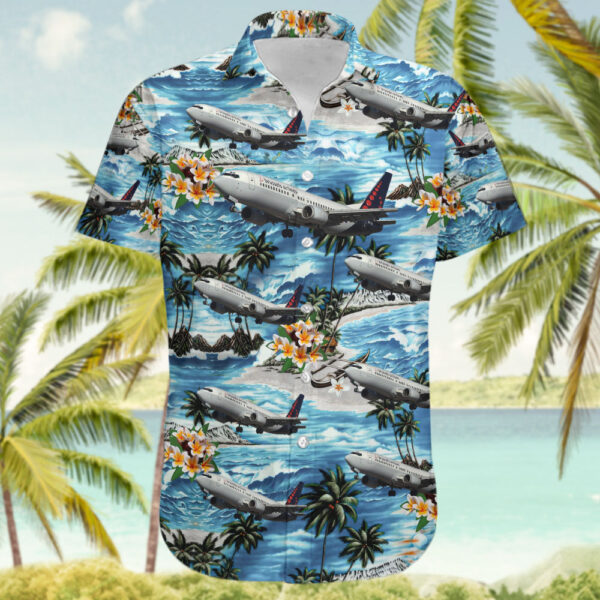 Boeing 737-405 Brussels Airlines Hawaiian Shirt Boeing 737-405 Brussels Airlines Hawaiian Shirt