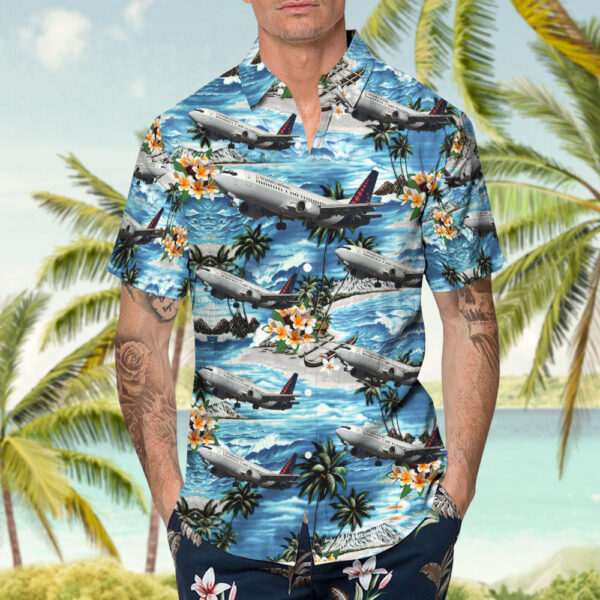 Boeing 737-405 Brussels Airlines Hawaiian Shirt Boeing 737-405 Brussels Airlines Hawaiian Shirt