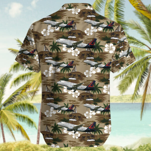 Airbus A319-112 Brussels Airlines Hawaiian Shirt Airbus A319-112 Brussels Airlines Hawaiian Shirt