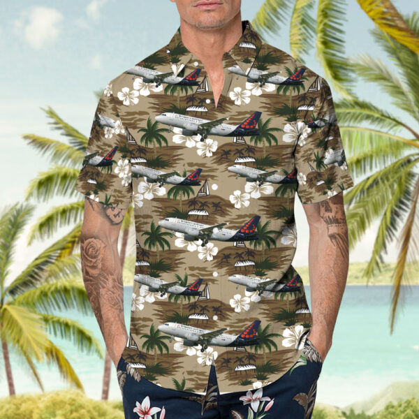 Airbus A319-112 Brussels Airlines Hawaiian Shirt Airbus A319-112 Brussels Airlines Hawaiian Shirt