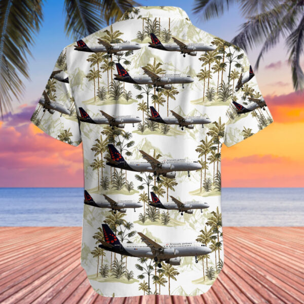 Airbus A320-214 Brussels Airlines Hawaiian Shirt Airbus A320-214 Brussels Airlines Hawaiian Shirt