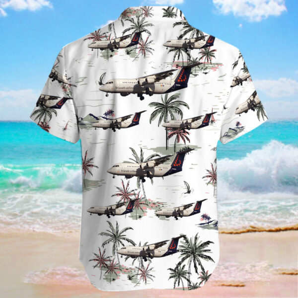 British Aerospace Avro RJ100 Brussels Airlines Hawaiian Shirt British Aerospace Avro RJ100 Brussels Airlines Hawaiian Shirt