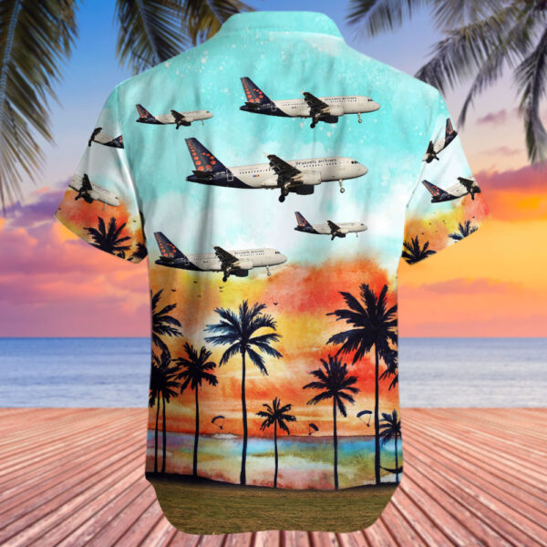 Airbus A319-111 Brussels Airlines Hawaiian Shirt Airbus A319-111 Brussels Airlines Hawaiian Shirt