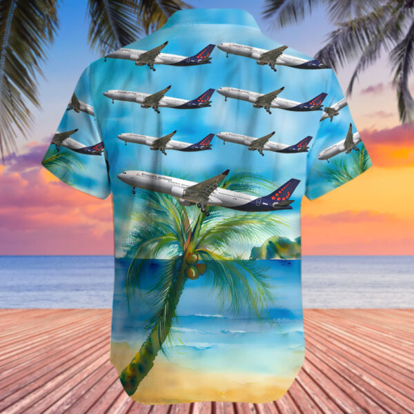 Airbus A330-322 Brussels Airlines Hawaiian Shirt Airbus A330-322 Brussels Airlines Hawaiian Shirt