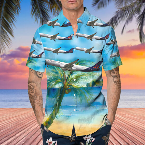 Airbus A330-322 Brussels Airlines Hawaiian Shirt Airbus A330-322 Brussels Airlines Hawaiian Shirt