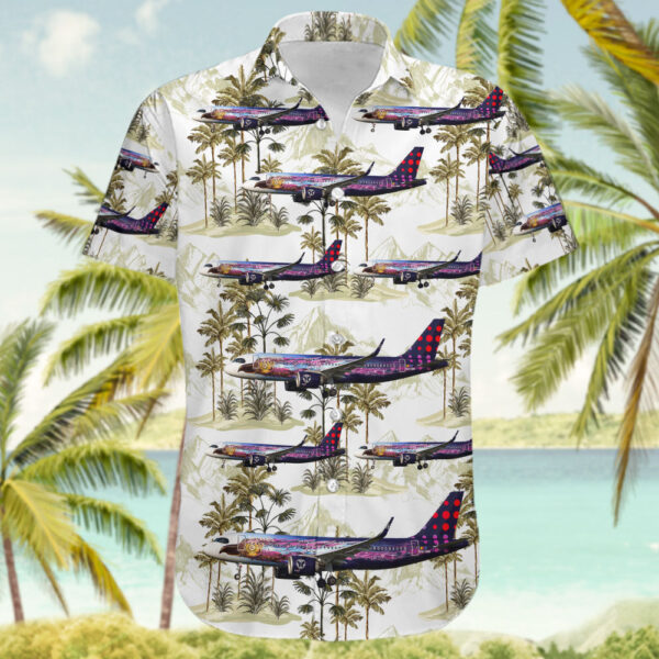 Airbus A320-251N Brussels Airlines Hawaiian Shirt Airbus A320-251N Brussels Airlines Hawaiian Shirt