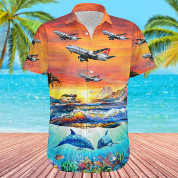 Boeing 737-2Y5(Adv) Air Malta Hawaiian Shirt Boeing 737-2Y5(Adv) Air Malta Hawaiian Shirt