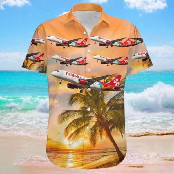 Airbus A320-214 Air Malta Hawaiian Shirt Airbus A320-214 Air Malta Hawaiian Shirt