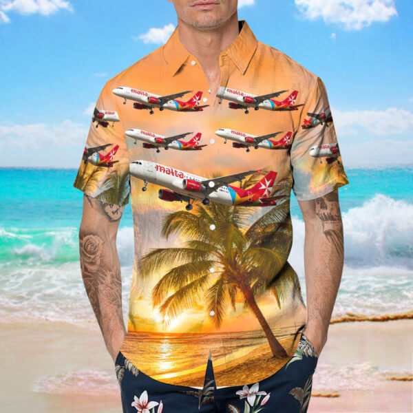 Airbus A320-214 Air Malta Hawaiian Shirt Airbus A320-214 Air Malta Hawaiian Shirt