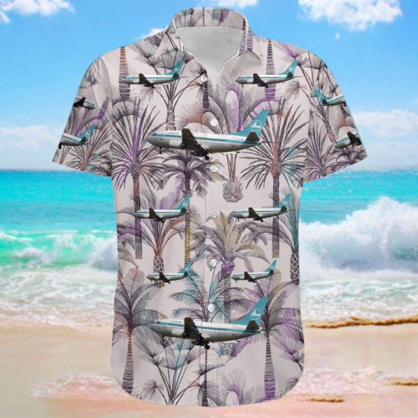 Boeing 737-5C9 Luxair Luxembourg Airlines Hawaiian Shirt Boeing 737-5C9 Luxair Luxembourg Airlines Hawaiian Shirt